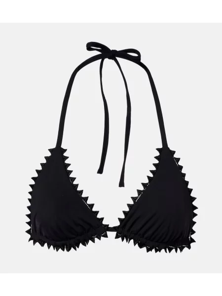 Top Jacquemus cu broderie negru