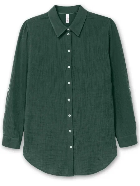 SHEEGO Bluză închis verde