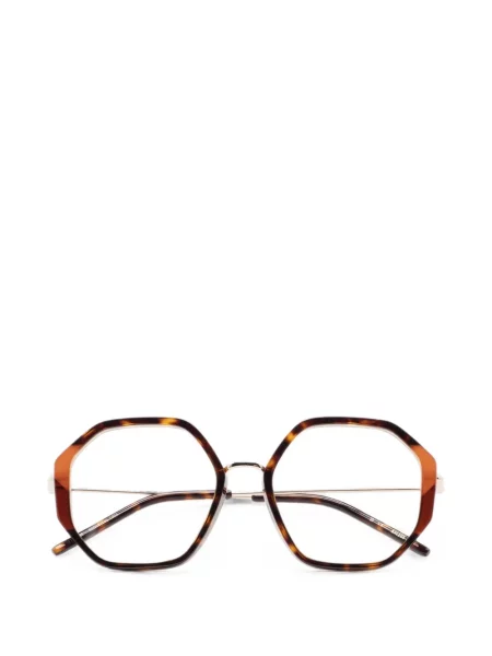 Ochelari de soare Kaleos cu imprimeu geometric maro
