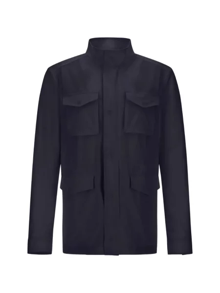 Geacă Herno cu buzunare cu clapetă albastru