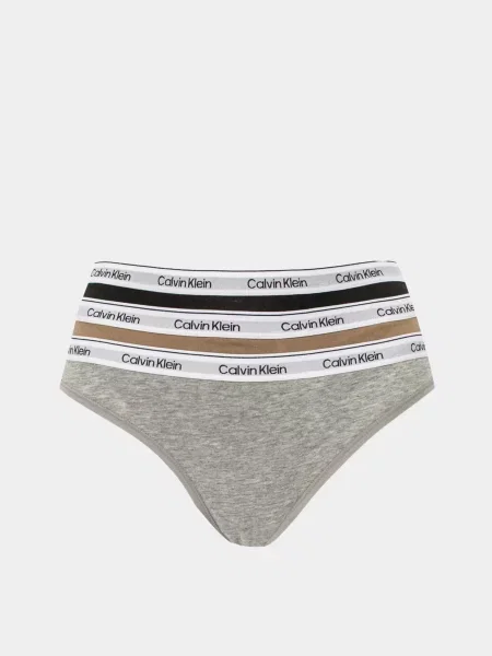 Набір трусів Calvin Klein Underwear Thong коричневий