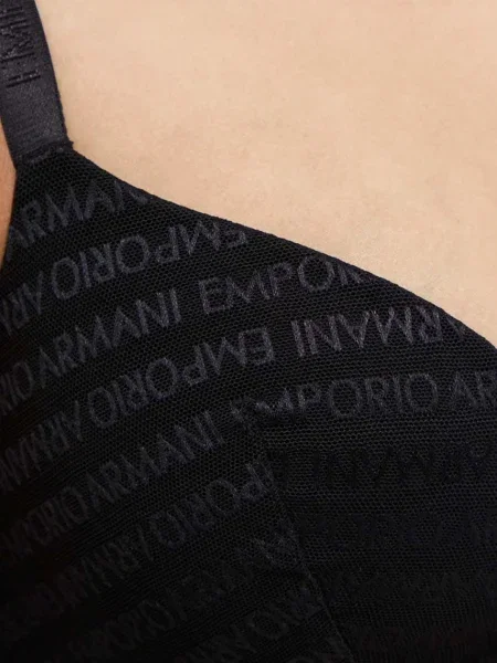 Hálós melltartó Emporio Armani Underwear fekete