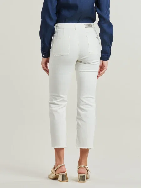 Blugi Les Petites Bombes alb