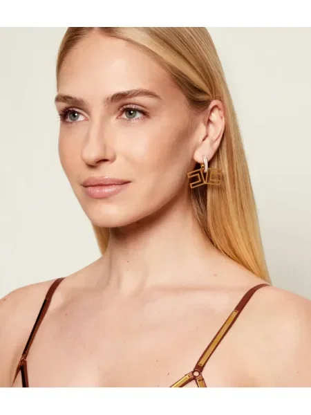 Elisabetta Franchi cercei auriu