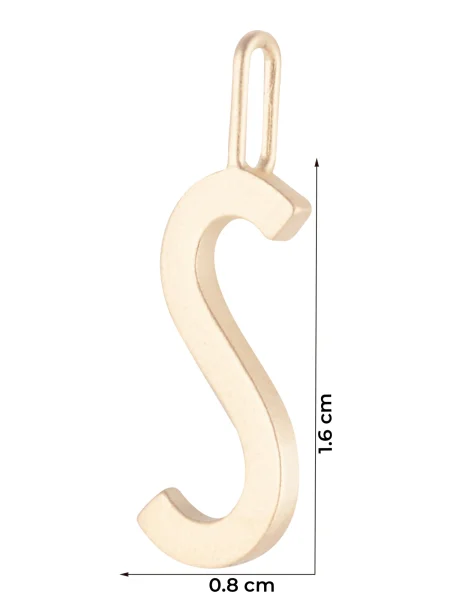 Strieborný pozlátený prívesok Design Letters