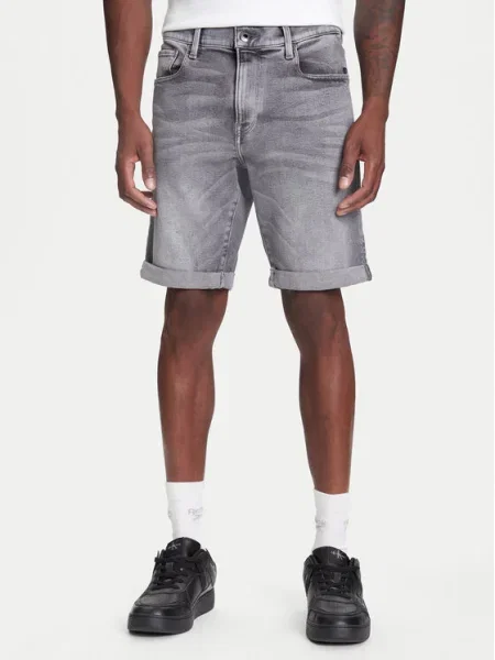 G-Star Raw Pantaloni scurți de blugi gri