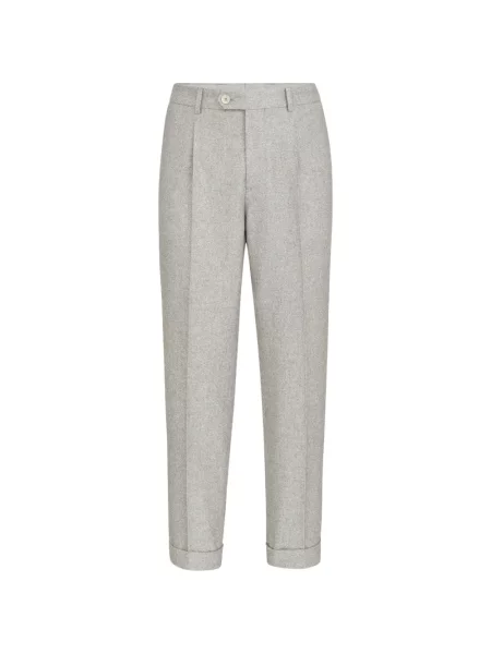 Pantaloni Brunello Cucinelli de mătase gri