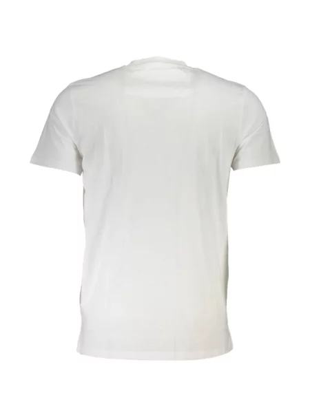 Tricou Cavalli Class cu imagine cu model leopard alb