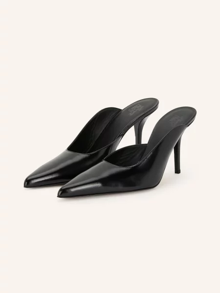 Gia Borghini Klapki Typu Mules Abella schwarz czarne