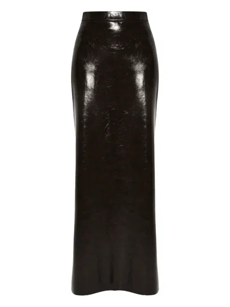 Fustă din piele Anouki maro