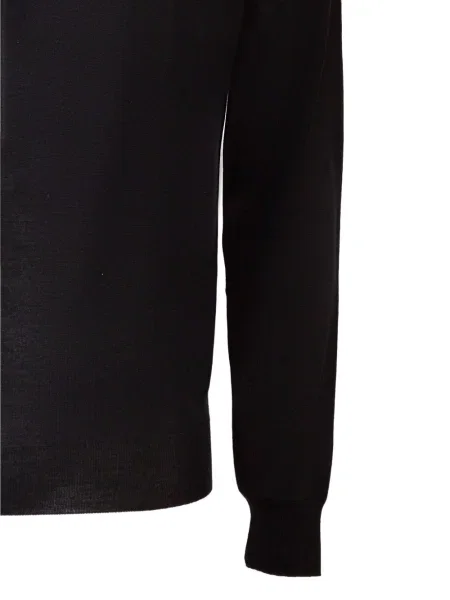 Polo Drumohr de lână negru
