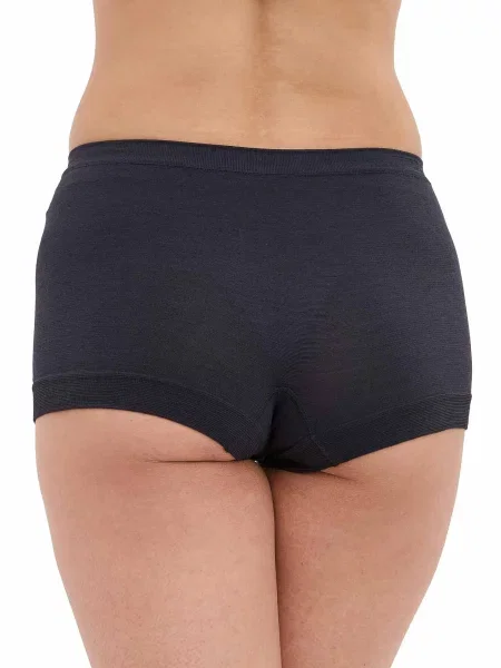Bokserki classic z wełną Brubeck COMFORT MERINO czarne