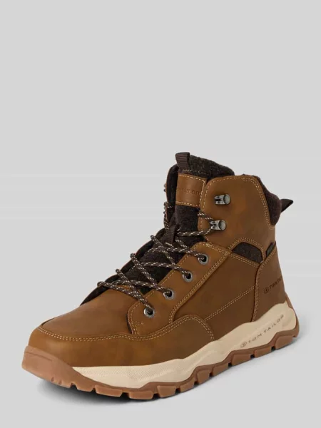 Kozaki sznurowane z wodoodpornego materiału Tom Tailor