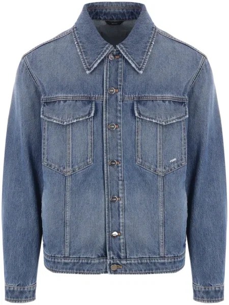 Дънково яке Fendi синьо