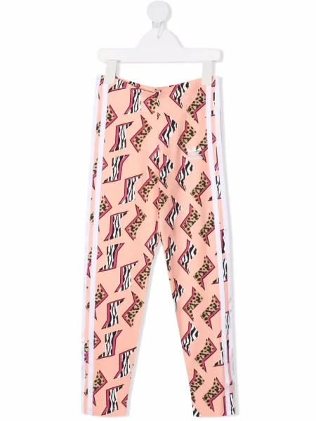 Legginsy dziecięce Adidas różowe