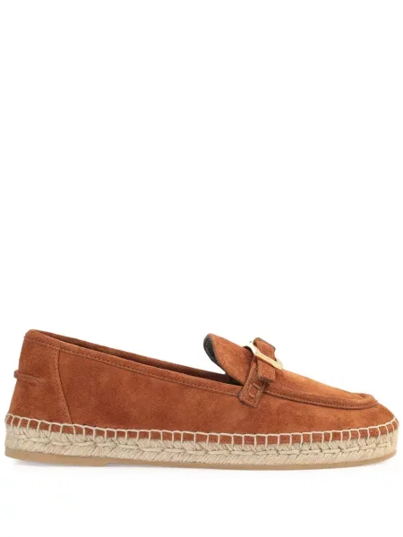 Pantofi loafer Sergio Rossi din piele de căprioară maro