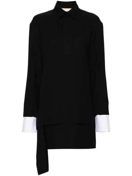 Mała mały sukienka koszulowa Plan C garniturowa czarna