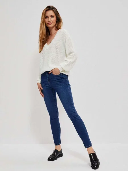 Blugi skinny Marisse skinny fit negru