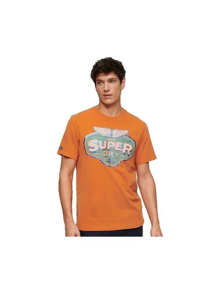 Tricou Superdry portocaliu