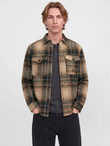 Jack & Jones Premium Prechodná bunda JPRBLUFADE / tmavozelená sivá