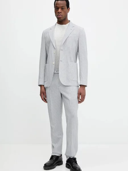 Marciano Guess spodnie z domieszką wełny MAX w fasonie chinos niebieski