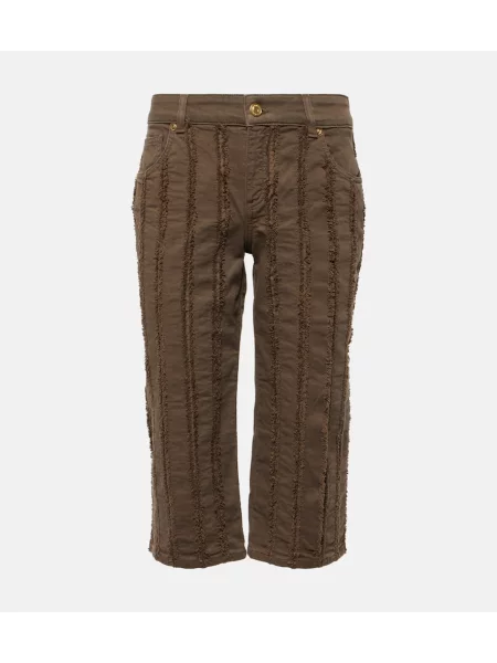 Cropp pantaloni Blumarine cu talie joasă maro