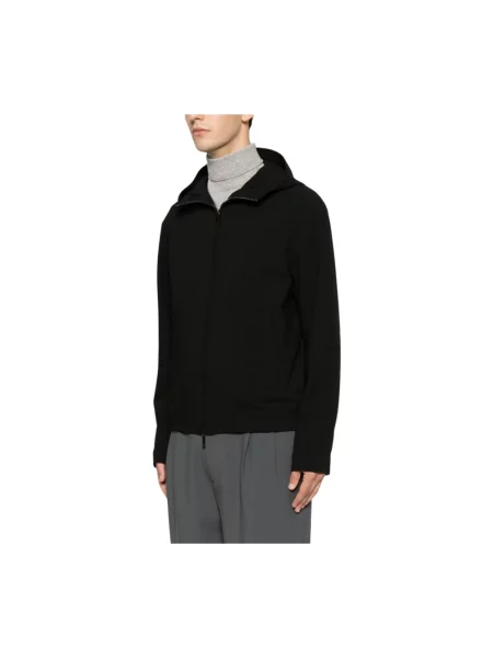 Bluza z kapturem Emporio Armani z kapturem czarna