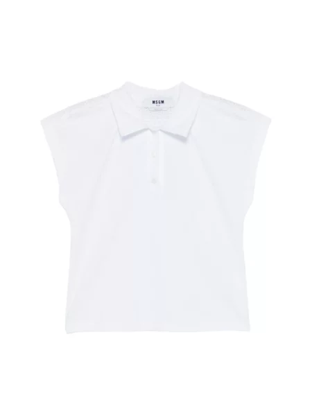 Koszulka polo Msgm biała