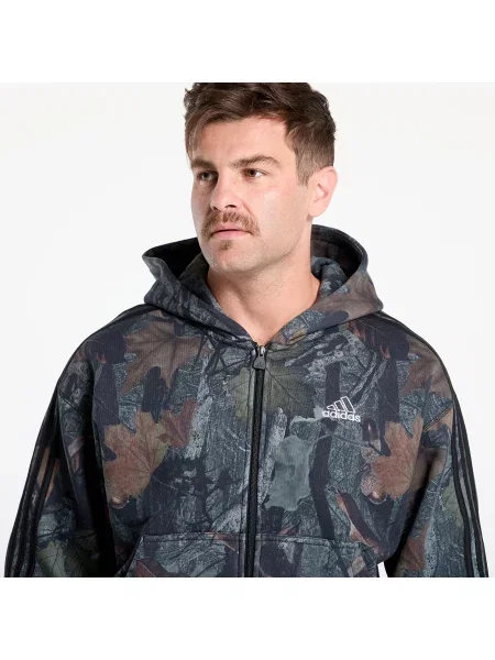 Φούτερ adidas Camo Hooded Full-Zip Black M μαύρο