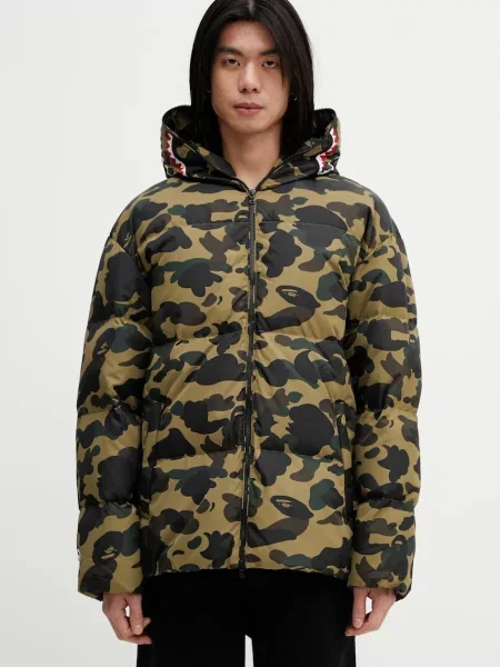 A Bathing Ape kurtka puchowa Camo Snowboard Sharkdown