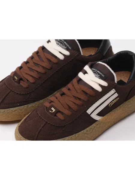 Sneakersy Puraai zamszowe brązowe