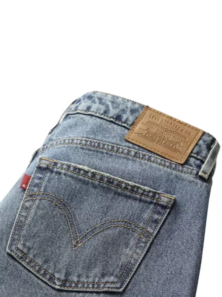 Blugi cu picior larg Levi's® cu talie înaltă albastru