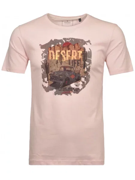 Ragman Tricou brocart / închis / roz / roşu închis gri