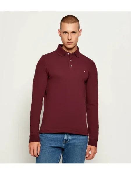 Tricou polo Tommy Hilfiger bordo