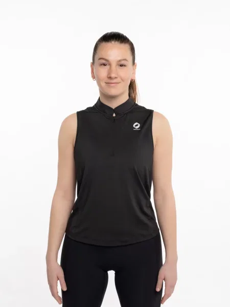 Mymotus Športni top mymotus® performance top with zipper black črna