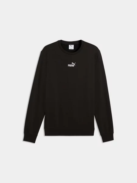 Світшот PUMA Ess Logo Crew Fl комбінований верх чорний