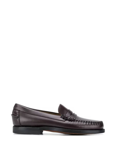 Pantofi loafer Sebago din piele roșu