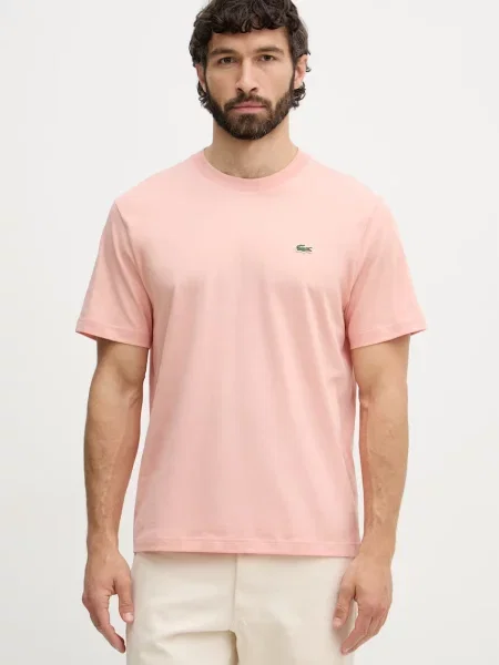 Lacoste T-shirt basic różowa