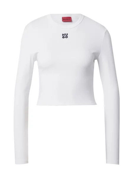 HUGO Tricou negru alb