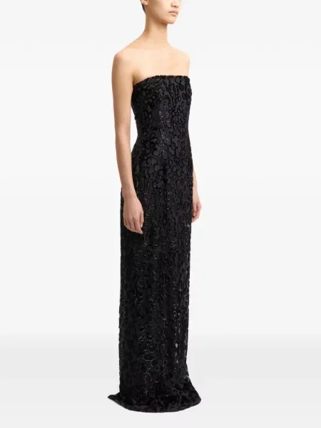 Rochie maxi 16arlington fără bretele negru