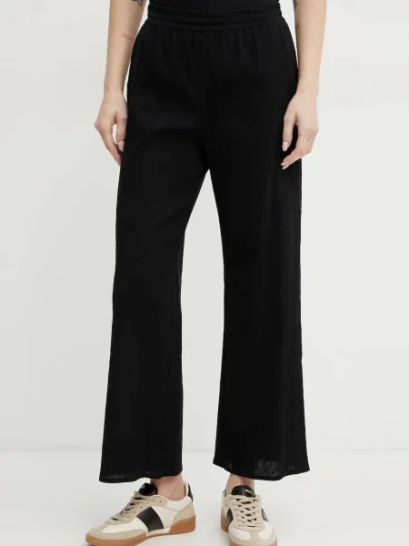 Max Mara Leisure pantaloni femei drept high waist negru