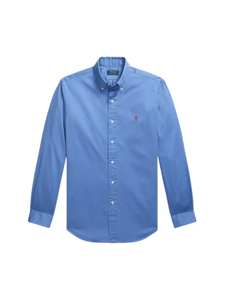 Polo Ralph Lauren Koszule Mężczyzna S Ultra-lekka koszula twillowa niebieski