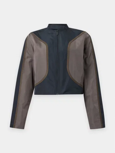 Nike Sportswear Geacă de primăvară-toamnă STREET MOTO maro / pământiu negru