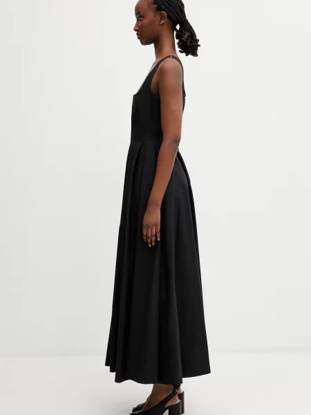Sportmax Spxgiro φόρεμα flared απλό μαύρο
