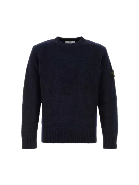 Sweter Stone Island z kamieniami niebieski