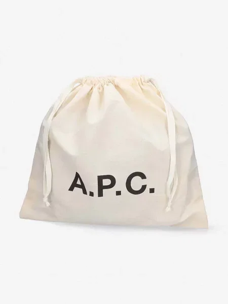 A.P.C Bőr válltáska Grace fekete