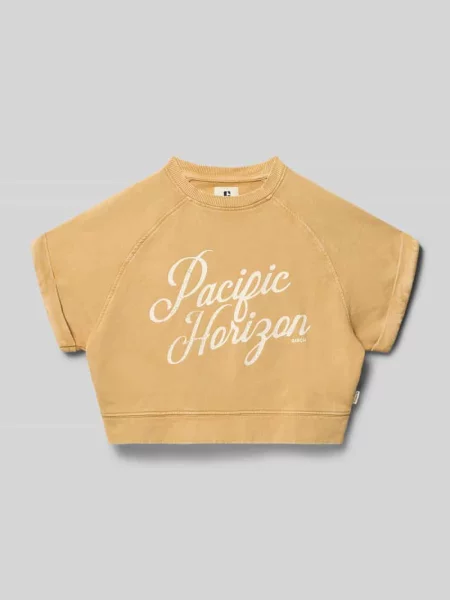 T-shirt o kroju krótkim z nadrukiem z napisem Garcia
