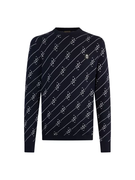 Sweter Billionaire wełniany niebieski
