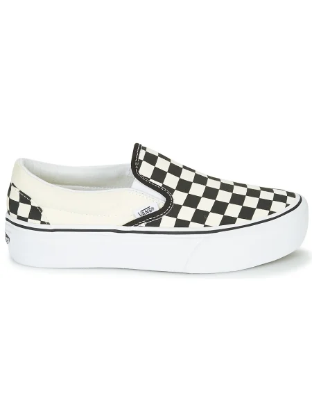 Slip on tenisky Vans na platforme biela
