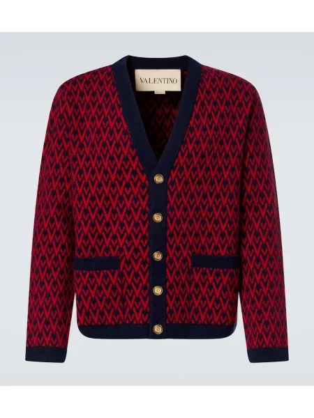 Cardigan Valentino de lână albastru